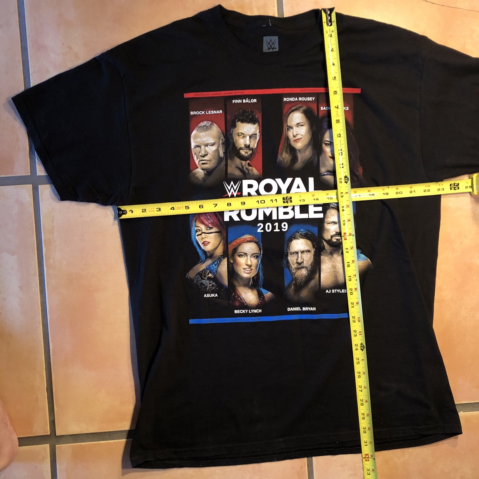 ALTRA Maglietta WWE Royal Rumble "I Was There" Phoenix 27 gennaio 2019 nera X large
