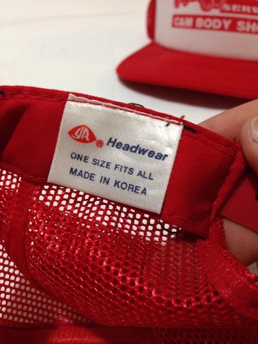 Vintage Red C And M Body Shop Snapback Trucker Ford Model T Nylon Mesh Hat - Picture 3 of 3