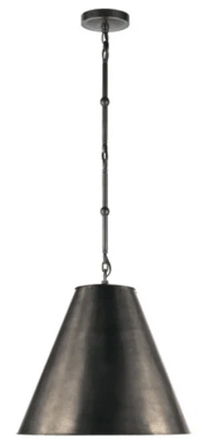 Visual Comfort TOB 5090BZ-BZ Goodman 15" Pendant w Bronze Shade - Thomas O'Brien - Picture 1 of 1