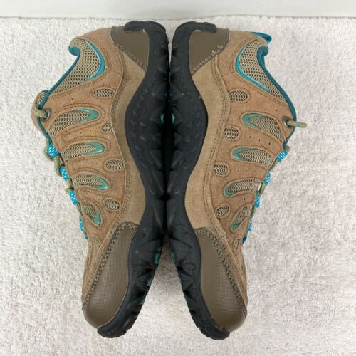 Itasca Men’s Low Top Suede Leather Brown Teal Hiking Shoes Sz 8 - Picture 8 of 10