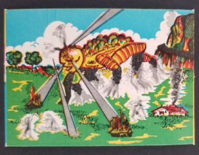 Giant Bug Insect 1963 Causing Terror Monster Action Card (EX Back Stains)
