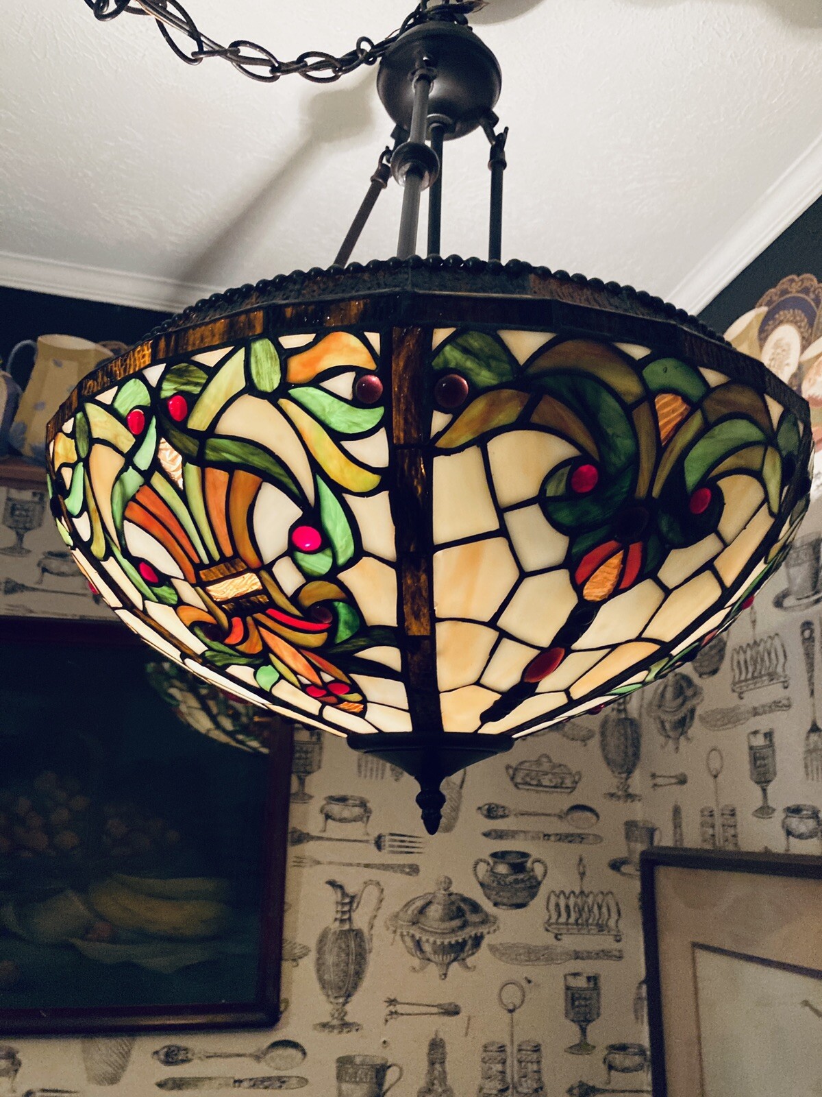 tiffany style stained glass lamp eBay