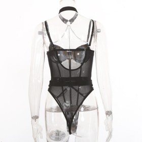 Sexy Women's Lingerie One Piece Mesh Sleepwear Teddy Babydoll Underwear Bodysuit