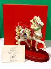 LENOX 2014 CHRISTMAS CAROUSEL Horse annual sculpture  -- -- NEW in BOX with COA