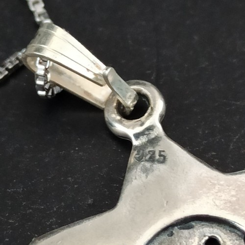 Men's Star of David Zion Necklace Vintage Silver 925 Hebrew Letters Gift Box VTG - Picture 8 of 19