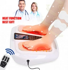 EMS Booster Foot Circulation Machine with Heat Reduce Cold Feet Relieves cramps