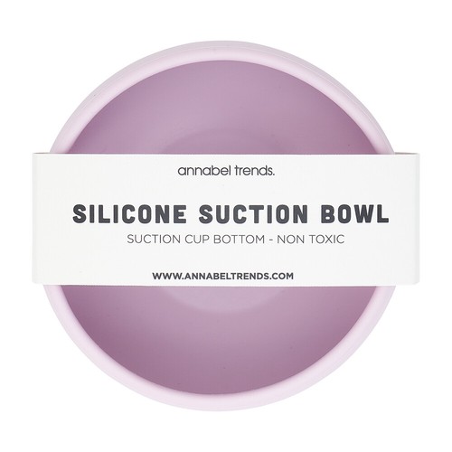 Annabel Trends Baby/Kids Silicone Suction Food Feeding Bowl BPA Free 0+ Lilac - Picture 2 of 2