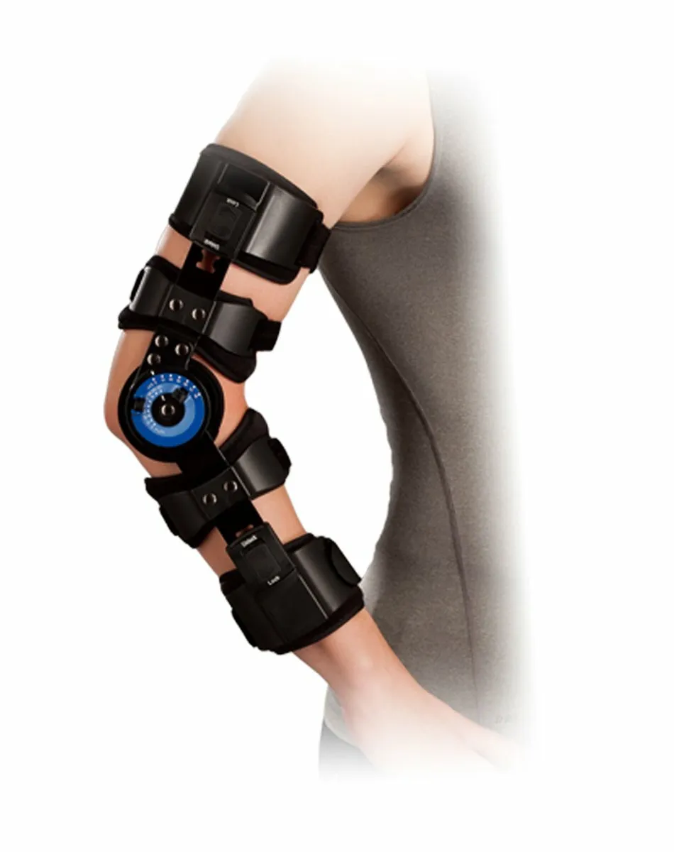 Hinged ROM Elbow Brace, Adjustable Post OP Elbow Brace Injury