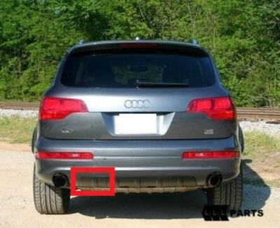 Audi Q7 Hintere Stoßstange NS Linke Verkleidung schwarz 4L0807833 