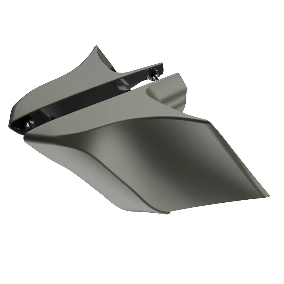 Cubierta lateral extendida Advanblack Industrial Gris Denim CVO se adapta a Harley Foto 2 de 4