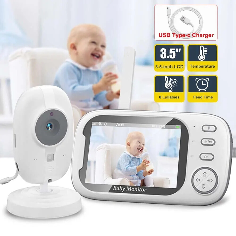 Baby Monitor Mother Kid 2 Way Audio Talk Night Vision Video Surveillance Cam-image