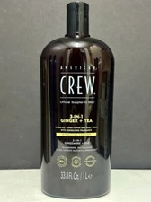 American Crew 3-In-1 Ginger + Tea Shampoo, Conditioner & Body Wash - 33.8 fl oz