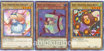 Yugioh Box of Friends (Ultra Rare) + Doll Monster Bear-Bear + Miss Madchen