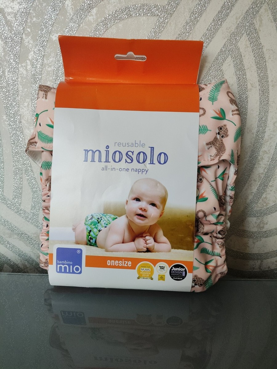 Bambino Mio Miosolo All-In-One Reusable Baby Nappy Diaper Wild Cat