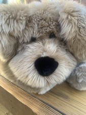 Animal Alley long hair Darby Plush Stuffed Animal tanDog Puppy Toys R Us NEW