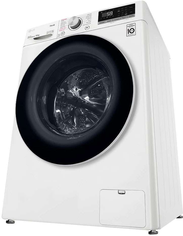 LG WV51410W 10kg Front Load Washing Machine with Steam for sale online