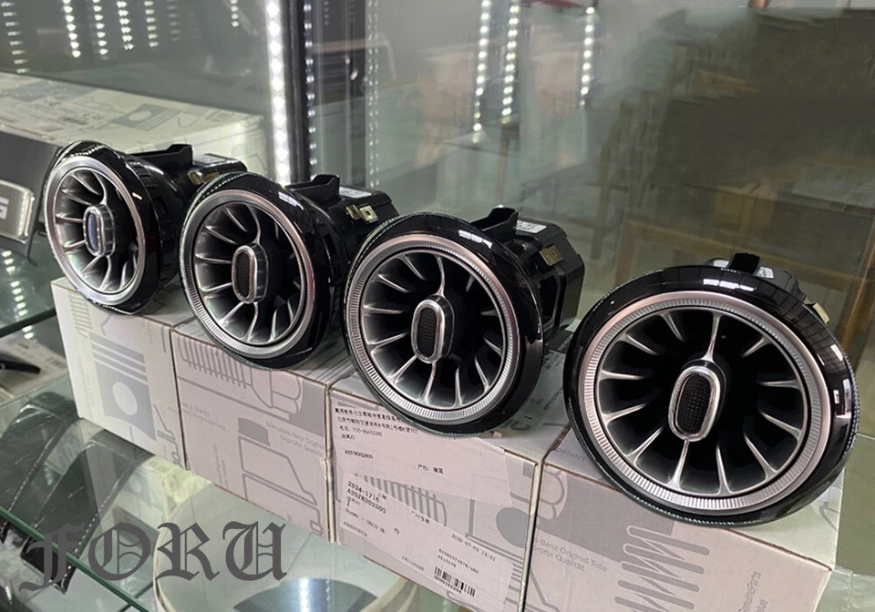 Borde LED de iluminación ambiental de ventilación de aire 4 piezas para Mercedes Benz G W464 G500 G63 G550 Foto 2 de 4