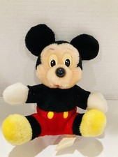 Mickey Mouse Vintage 7" Disneyland Walt Disney World Plush Stuffed Toy Animal