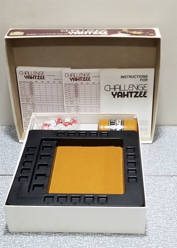 VTG 1978 Lowe Milton Bradley CHALLENGE YAHTZEE Game E2420 Sealed Dice COMPLETE - Picture 3 of 7