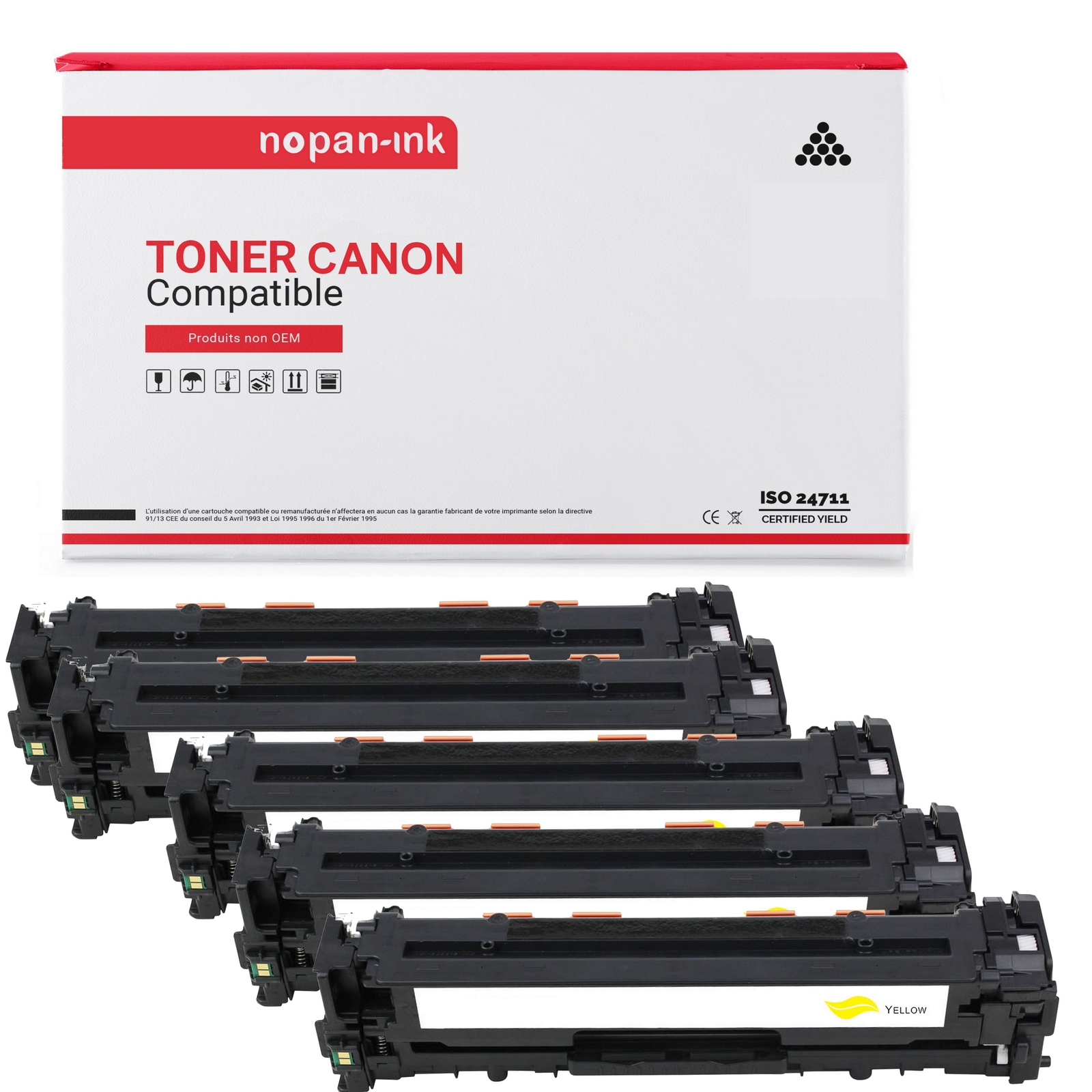 Toner EP731BK couleur lot de 5 pour recharges imprimantes Canon