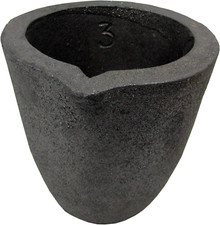  3-6Kg Clay Graphite Crucibles Premium Black Foundry Cup Furnace Torch Melting C