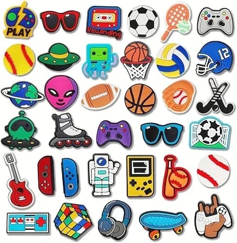 ПВХ обуви подвески 100 шт лот различные подвеска случайный для украшения обуви новый - Изображение 3 из 4