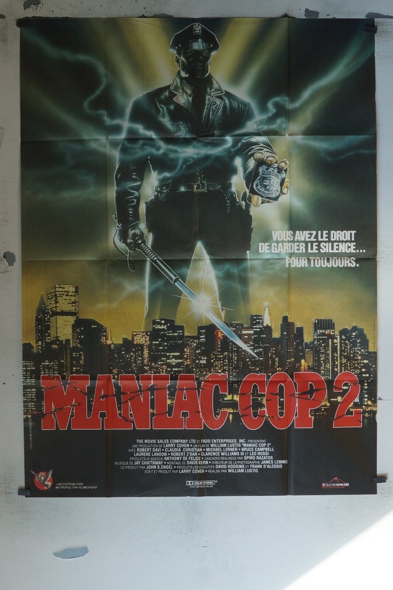 MANIAC COP 2 MOVIE POSTER ORIGINAL 120x160 ROBERT DAVI | eBay