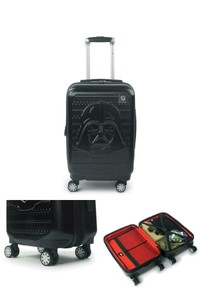 ful star wars darth vader embossed hardside spinner luggage