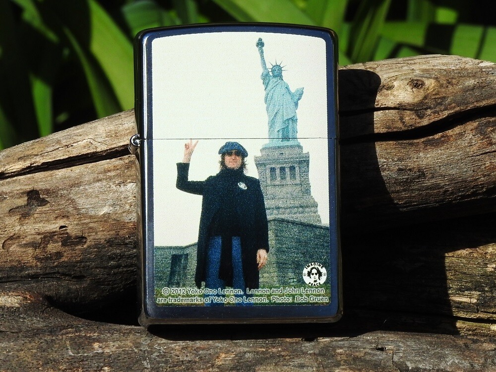 John Lennon Zippo Lighter - Statue of Liberty - The Beatles