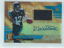 DEDE WESTBROOK 2017 PANINI GOLD STANDARD JERSEY AUTO RC #D 23/75