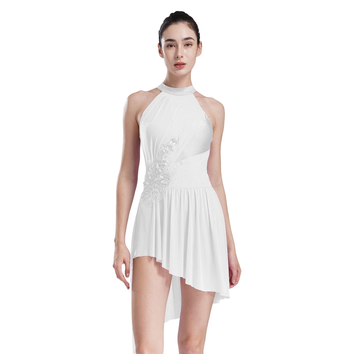 White Dance Dress In Adult Ballroom Dancewear for sale - eBay