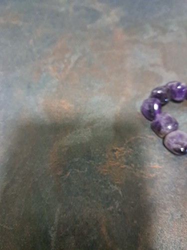 Amythyst Elasticated Bracelet. - Picture 4 of 7