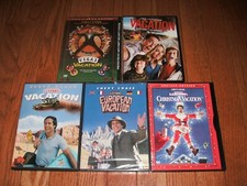 Vacation set of 5 on DVD. 1, European, Christmas, Vegas, Remake. Chevy Chase.