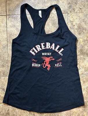 Fireball Whisky Women's Racerback Tank Top Black Sz. XL NEW