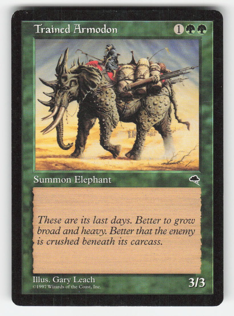 1997 Trained Armodon Tempest 260 MTG