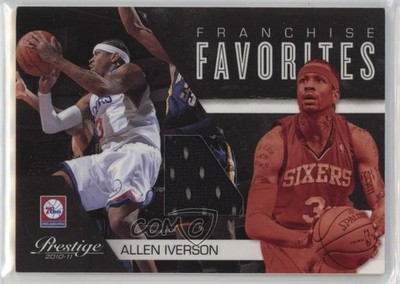 2010-11 Prestige Franchise Favorites Materials /199 Allen Iverson #4 HOF 06or