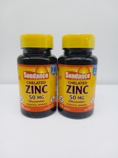 Sundance Vitamins Chelated Zinc Tablets For Immune Health 50 mg 90 Ct Pack of 2