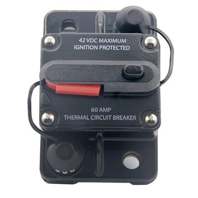 12V/24V/42V DC 60 Amp Circuit Breaker for Trolling Motor Auto Car Marine Boat Bi