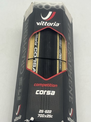 Vittoria Corsa Graphene Clincher 25-622 700x25c - Black/Tan - Picture 4 of 5