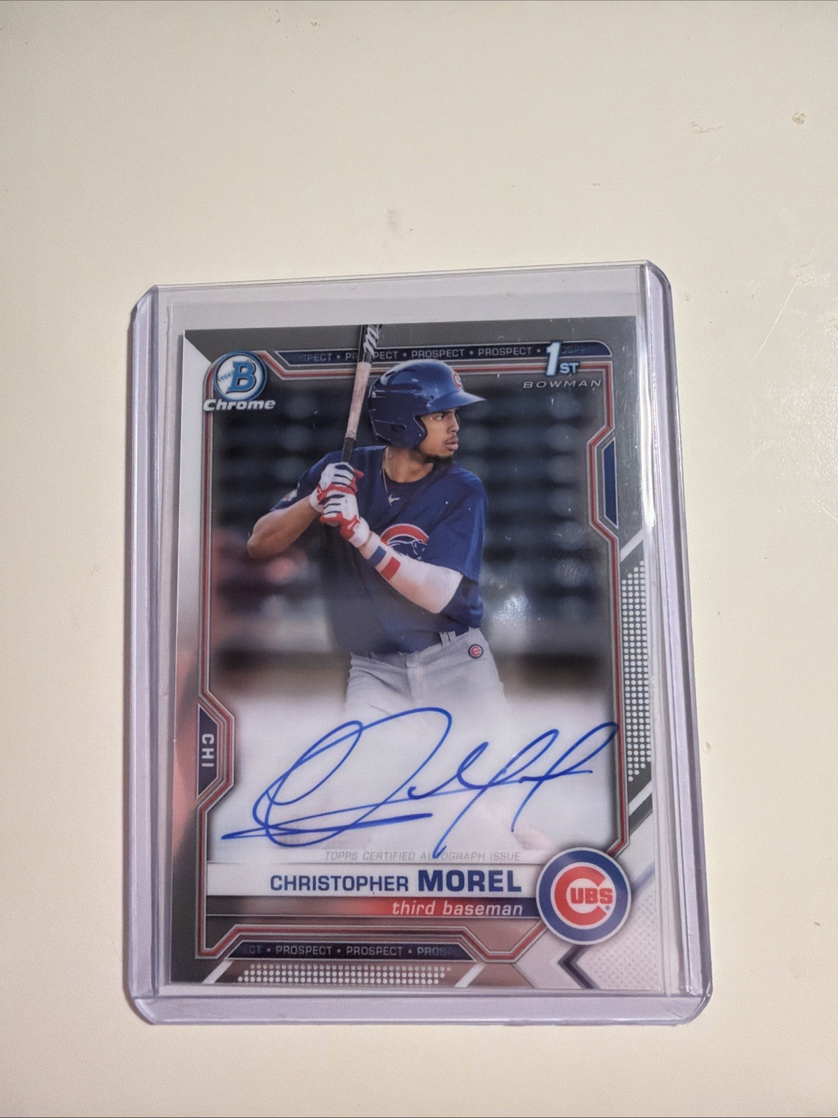 2021 Bowman Chrome - Prospect Autographs Christopher Morel #CPA-CMO (AU, RC)