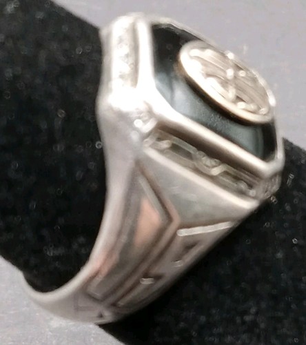Vintage 1936 SHS Class Ring Sterling Silber & Onyx - Bild 3 von 5