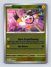 Pokemon Chaos Rising Emolga 030/086 Reverse Holo Common Near Mint