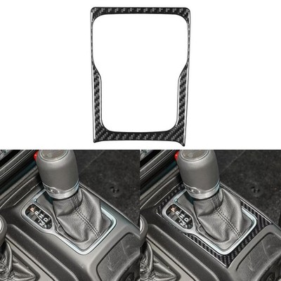 Real Carbon Fiber Gear Shift Panel Frame Trim For Jeep Wrangler JL Gladiator JT