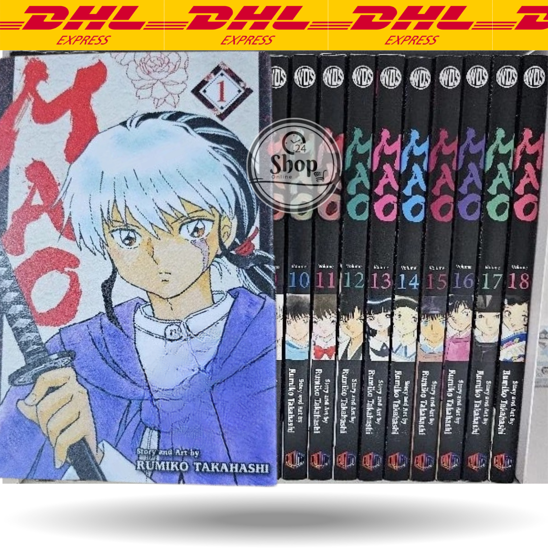 MAO Manga Complete Vol.1–18 English Version by Rumiko Takahashi