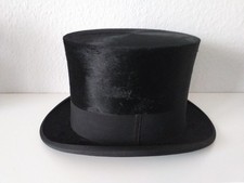 Zylinder Hut mit Maulwurffell CARL SICK BREMEN in Schachtel top , 050226K-1