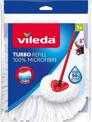 Vileda EasyWring and Clean Turbo Classic Mikrofaser 1 Stück (1er Pack), weiß 