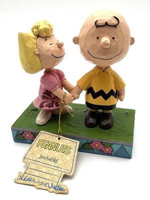 Jim Shore I Love You, Big Brother Charlie Brown & Sally 6005949 NIB
