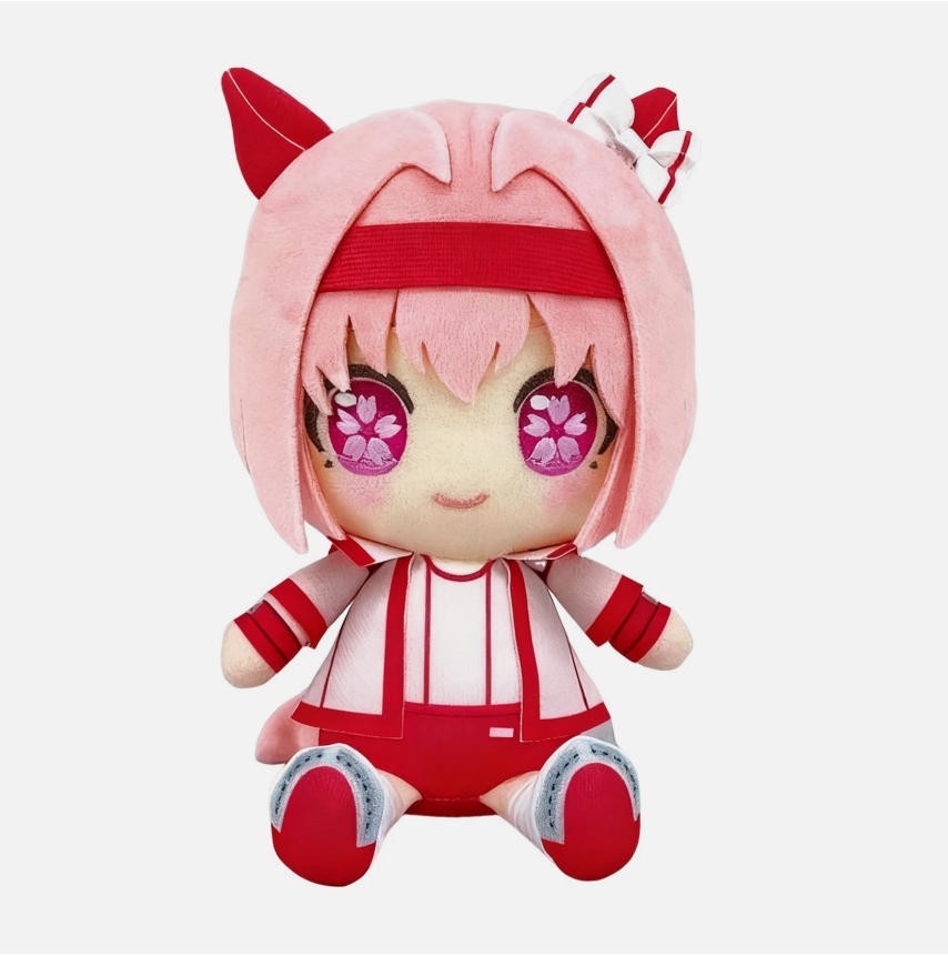 Muñeca de peluche Bandai Uma Musume Pretty Derby Chibi juguete de peluche: Haru Urara 6,5 pulgadas