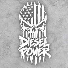 Diesel Power Skull Flag Vinyl Decal Sticker Truck Turbo Power A Diesel Power Skull Flag Vinyl Decal Sticker Truck Turbo Power A