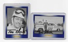 TWO (2) TIM FLOCK AUTOGRAPHED 1991 MASTERS OF RACING BLUE NASCAR CARDS #158, 159 — photo 1